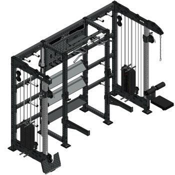 ATX® Cable Column Rack - THE WALL - Barbell Club Series 650